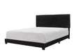 Erin Black Faux Leather Queen Bed - 5271PU-Q - Lara Furniture