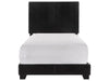 Erin Black Faux Leather Twin Bed - 5271PU-T - Lara Furniture