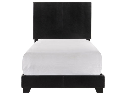 Erin Black Faux Leather Twin Bed - 5271PU-T - Lara Furniture