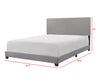 Erin Gray Upholstered Queen Bed - 5271GY-Q-NH - Lara Furniture