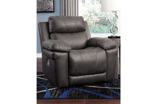 Erlangen Midnight Power Recliner - 3000413 - Lara Furniture