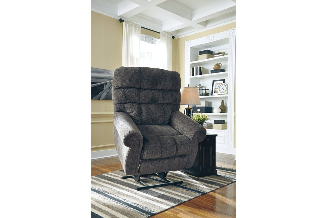 Ernestine Slate Power Lift Recliner - 9760112 - Lara Furniture