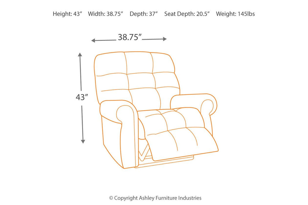 Ernestine Slate Power Lift Recliner - 9760112 - Lara Furniture