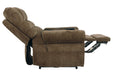 Ernestine Truffle Power Lift Recliner - 9760212 - Lara Furniture