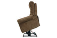 Ernestine Truffle Power Lift Recliner - 9760212 - Lara Furniture