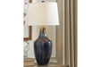 Evania Indigo Table Lamp - L207344 - Lara Furniture