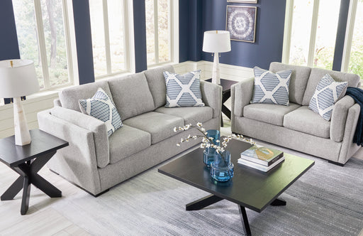 Evansley Sofa and Loveseat in Pewter - PKG019300