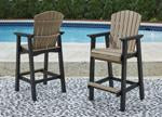 Fairen Trail Black/Driftwood Barstool (Set of 2) - P211-130 - Lara Furniture