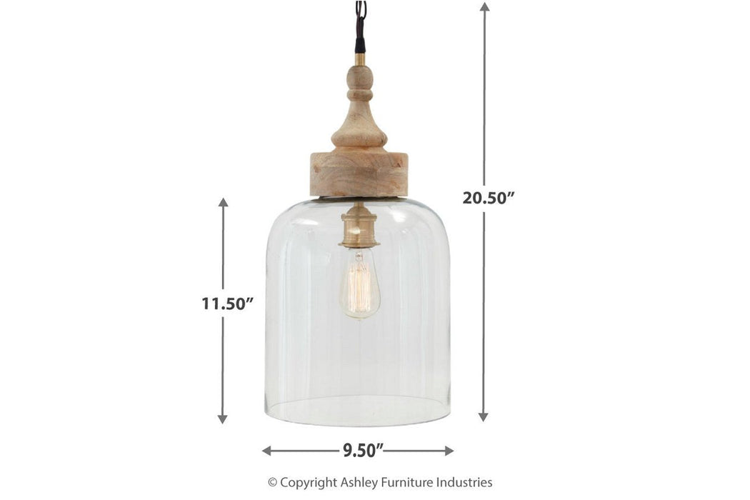 Faiz Transparent Pendant Light - L000148 - Lara Furniture