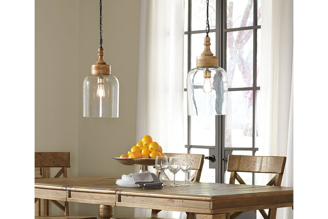 Faiz Transparent Pendant Light - L000148 - Lara Furniture