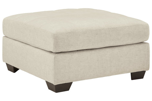 Falkirk Parchment Oversized Accent Ottoman - 8080608 - Lara Furniture