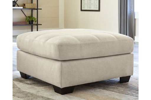 Falkirk Parchment Oversized Accent Ottoman - 8080608 - Lara Furniture