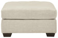 Falkirk Parchment Oversized Accent Ottoman - 8080608 - Lara Furniture