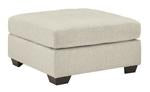 Falkirk Parchment Oversized Accent Ottoman - 8080608 - Lara Furniture