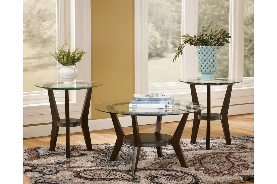 Fantell Dark Brown Table (Set of 3) - T210-13 - Lara Furniture