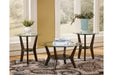 Fantell Dark Brown Table (Set of 3) - T210-13 - Lara Furniture