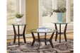 Fantell Dark Brown Table (Set of 3) - T210-13 - Lara Furniture