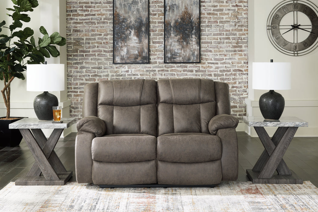 First Base Reclining Loveseat - 6880486 - Lara Furniture