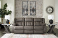 First Base Reclining Sofa - 6880488 - Lara Furniture