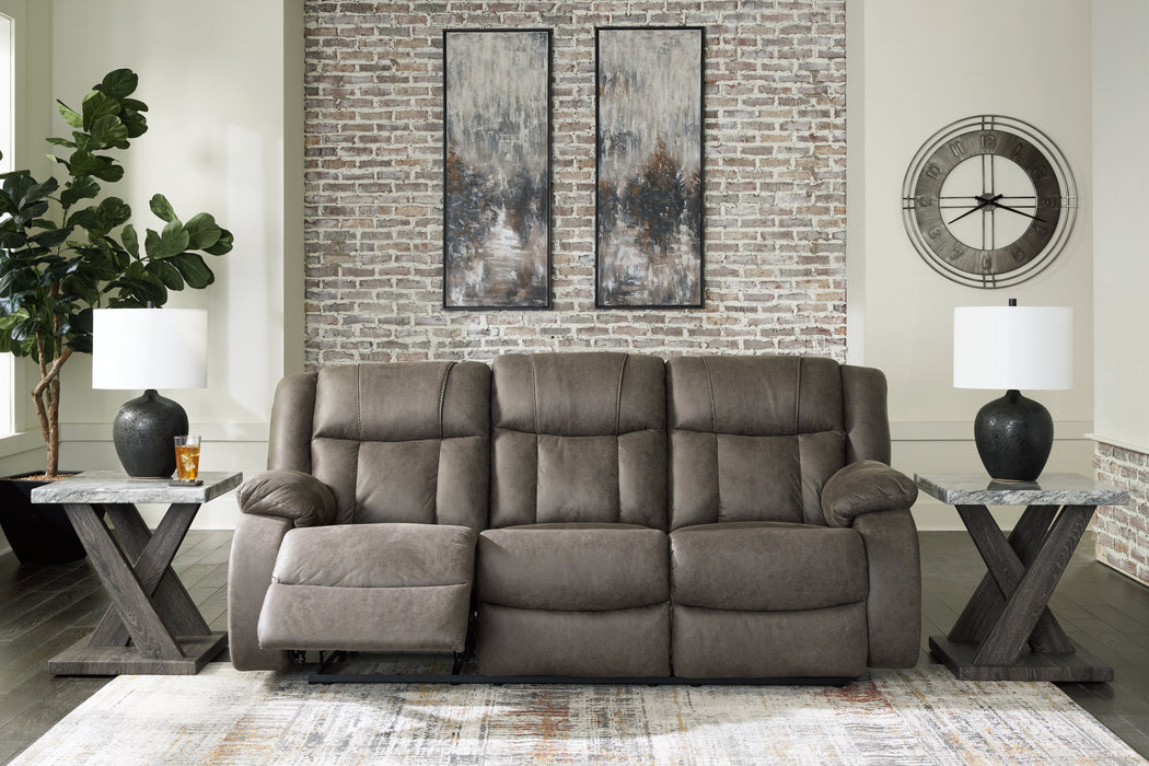 First Base Reclining Sofa - 6880488 - Lara Furniture