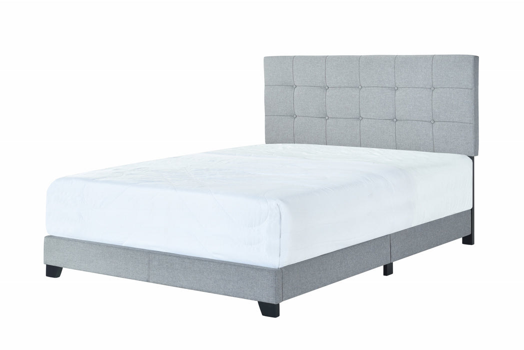 Florence Gray Upholstered Full Bed - 5270GY-F - Lara Furniture