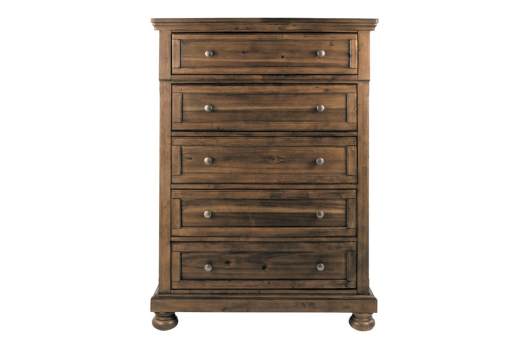 Flynnter Medium Brown Chest of Drawers - B719-46 - Lara Furniture