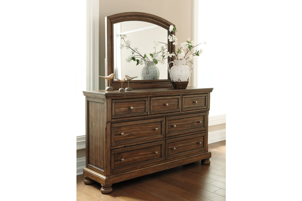 Flynnter Medium Brown Dresser - B719-31 - Lara Furniture