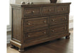 Flynnter Medium Brown Dresser - B719-31 - Lara Furniture