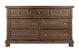 Flynnter Medium Brown Dresser - B719-31 - Lara Furniture