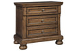 Flynnter Medium Brown Nightstand - B719-92 - Lara Furniture