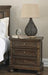 Flynnter Medium Brown Nightstand - B719-92 - Lara Furniture