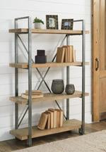 Forestmin Brown/Black Bookcase - A4000045 - Lara Furniture