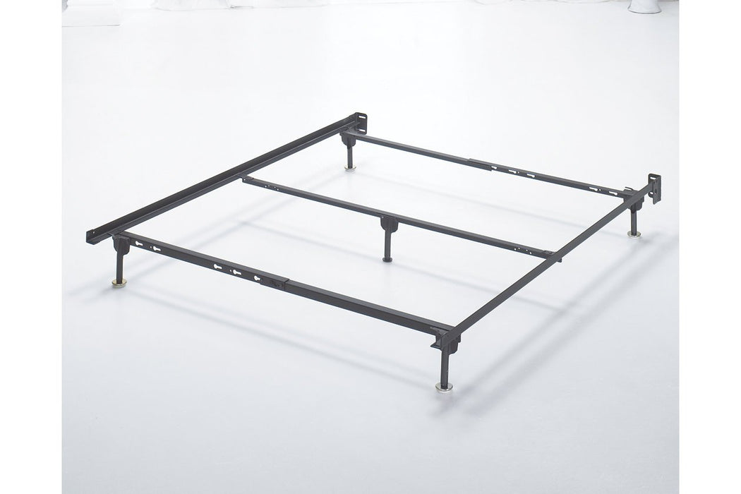 Frames and Rails Metallic Queen Bolt on Bed Frame - B100-31 - Lara Furniture