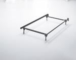 Frames and Rails Metallic Twin/Full Bolt on Bed Frame - B100-21 - Lara Furniture