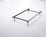 Frames and Rails Metallic Twin/Full Bolt on Bed Frame - B100-21 - Lara Furniture