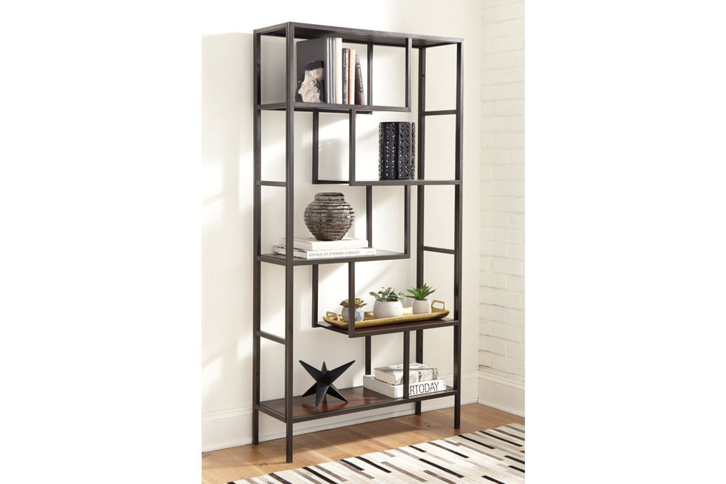 Frankwell Brown/Black Bookcase - A4000021 - Lara Furniture