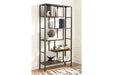 Frankwell Brown/Black Bookcase - A4000021 - Lara Furniture