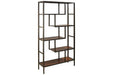 Frankwell Brown/Black Bookcase - A4000021 - Lara Furniture