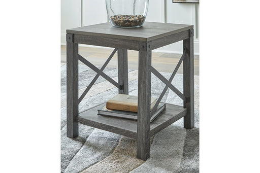 Freedan Grayish Brown End Table - T175-2 - Lara Furniture