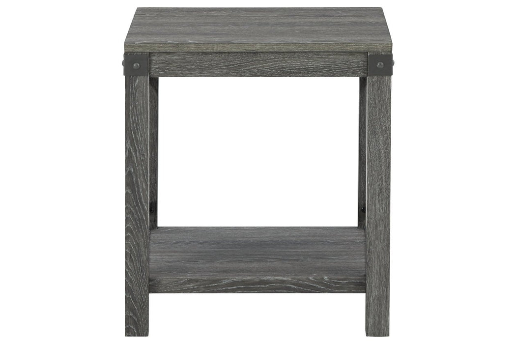 Freedan Grayish Brown End Table - T175-2 - Lara Furniture