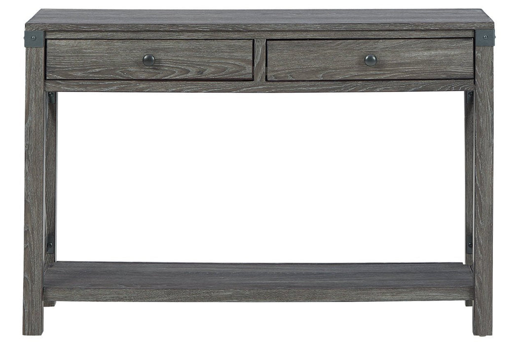 Freedan Grayish Brown Sofa/Console Table - T175-4 - Lara Furniture