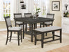 Fulton Gray Counter Height Set - Lara Furniture