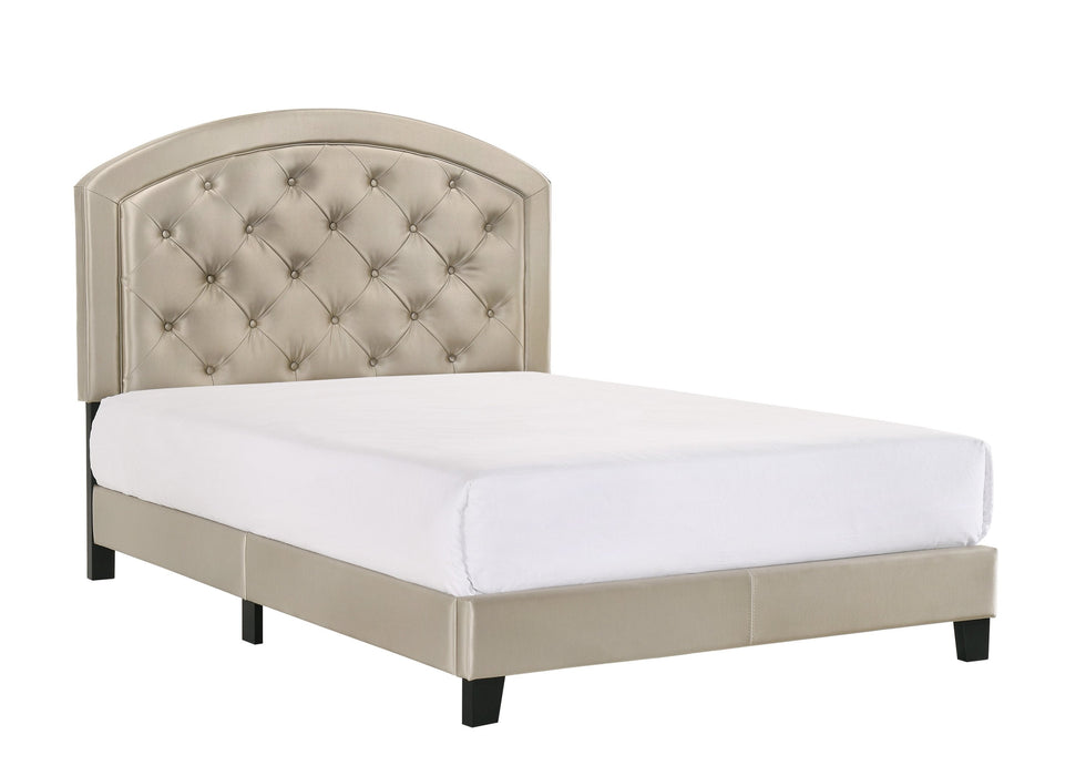 Gaby Gold Full Platform Bed - 5269PUGD-F - Lara Furniture