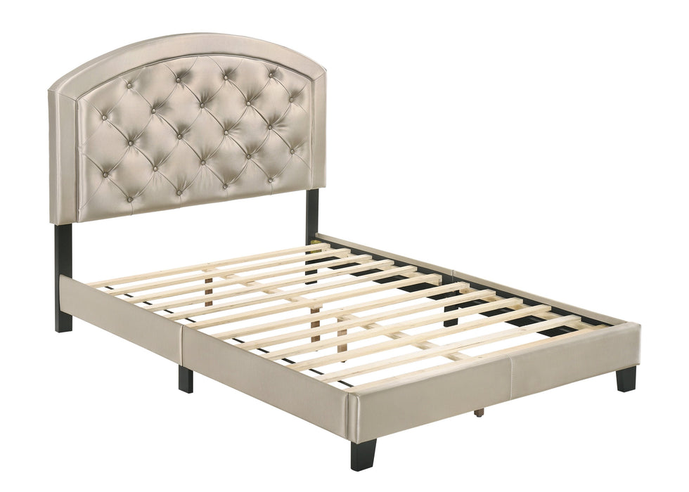 Gaby Gold Full Platform Bed - 5269PUGD-F - Lara Furniture