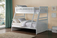 Galen White Twin/Full Bunk Bed | B2053 - Lara Furniture