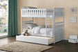 Galen White Twin/Twin Bunk Bed | B2053 - Lara Furniture