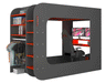 Gamer Bed Red & Black - i38209 - Lara Furniture