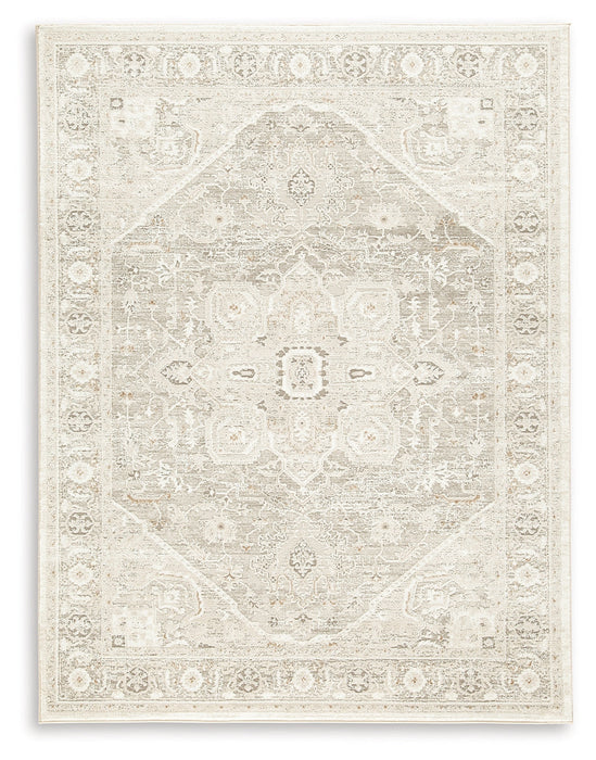 Gatwell Ivory/Gray/Tan 5' x 7' Rug - R406512