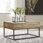 Gerdanet Natural Lift-Top Coffee Table - T150-9 - Lara Furniture