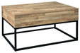 Gerdanet Natural Lift-Top Coffee Table - T150-9 - Lara Furniture